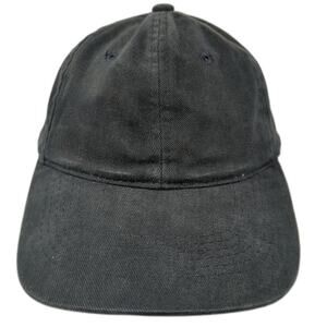 Sportsman Slideback Baseball Cap Black One Size Adjustable 6 Panel Blank Cotton